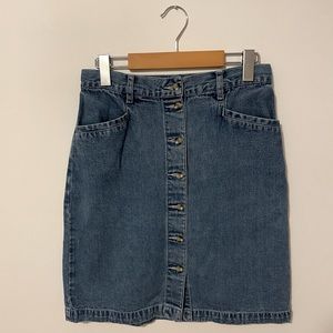 Vintage 90’s Eddie Bauer Denim Skirt